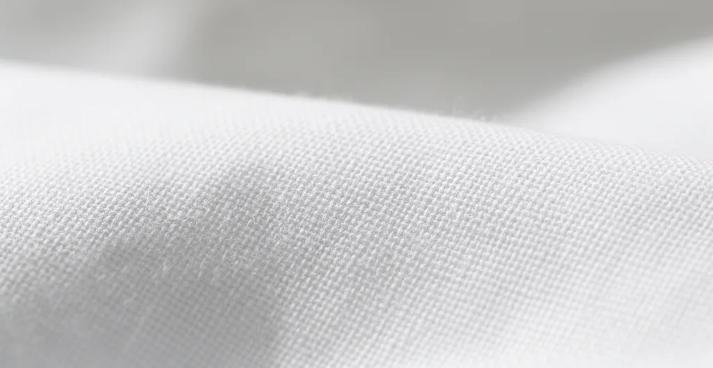 Détail macro tissage percale de coton fils entrecroisés